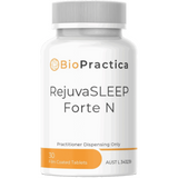 A Supplement container with the name RejuvaSleep Forte N by BioPractica.