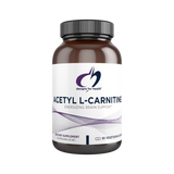 A Supplement container with the name Acetyl L-Carnitine by Designs for Health.