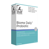 Box of a probiotic called Biome Daily