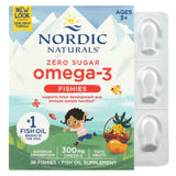 A Supplement container with the name Nordic Omega-3 Fishes by Nordic Naturals.