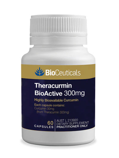 Bottle image of Bioceuticals Theracurmin Bioactive 60capsules.