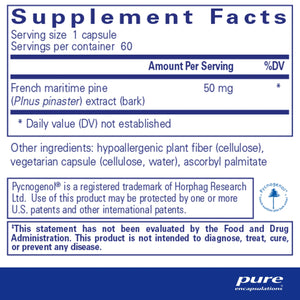 Ingredients: French maritime pine (Plnus pinaster) extrat (bark).