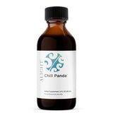 Image of a white supplement bottle that says alright chill panda herbal supplement 2FL OZ (60mL) For professional use only 