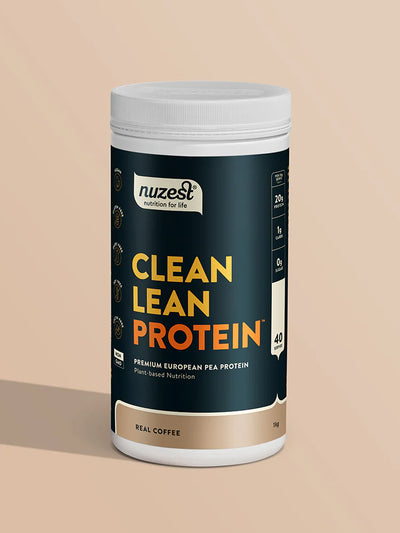 Image of nuzest 1kg real coffee clean lean protein. 750x1000