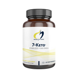 A Supplement container with the name 7-Keto by Designs for Health.