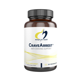 A Supplement container with the name CraveArrest by Designs for Health.