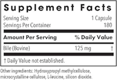 Ox Bile - 125mg