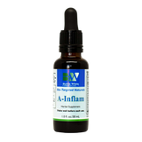 A Supplement bottle with the name A-Inflam by Byron White Formulas.
