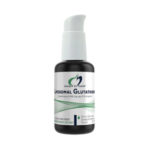 A Supplement bottle with the name Liposomal Glutathione (AU) by Designs for Health