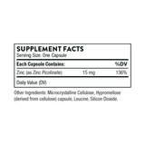 Ingredients including Zinc Picolinate.