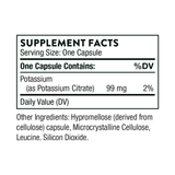 Ingredients including Potassium Citrate.