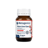 A Supplement container with the name Phyto Liver Care by Metagenics.