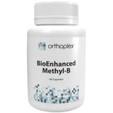 A Supplement container with the name BioEnhanced Methyl-B by Orthoplex White