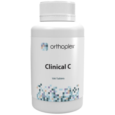 A Supplement container with the name Clinical C by Orthoplex.