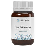 A Supplement container with the name Ultra GG Immune (30 Caps) by Orthoplex White. 