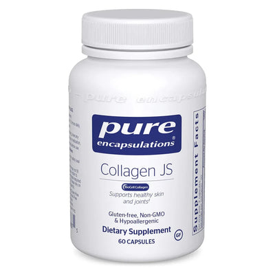 A Supplement container with the name Collagen JS by Pure Encapsulations.