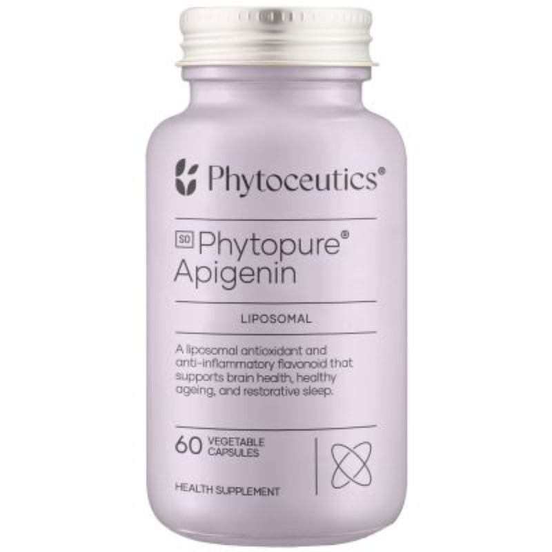 A Supplement container with the name Phytopure Apigenin by Phytoceutics.