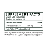 Ingredients including 10-Undecenoic Acid.