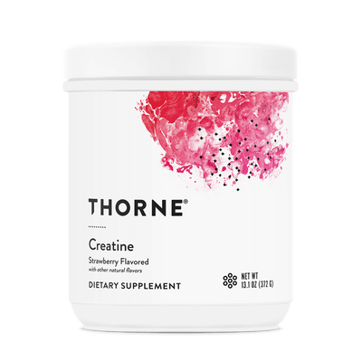 A Supplement container with the name Creatine (Strawberry Flavored) by Thorne.