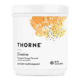 A Supplement container with the name Creatine (Pineapple Orange Flavored) by Thorne.