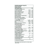 Ingredients containing, Vitamin A, Beta Carotene, Palmitate, Vitamin C, Vitamin D, Ascorbic acid, d3, Vitamin E, D-alpha Tocopheryl, Vitamin K, Vitamin K1, Thiamin, Thiamin HCI, Riboflavin 5 Phosphate, Niacin, P5P, Folate, l5mthfr, Methylcobalamin, Biotin, Pantothenic acid, Calcium Pantothenate, Choline Citrate, Calcium, Iron, Iodine, Magnesium malate, Zinc, Traacs, Selenium, Copper, Maganese, Chromium, Boron.