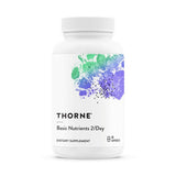 A supplement container  with the name Basic Nutrients 2/Day by Thorne