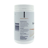 A lable on a supplement container with the directions for use. Dissolve 11 g in 200mls water and consume immediately.