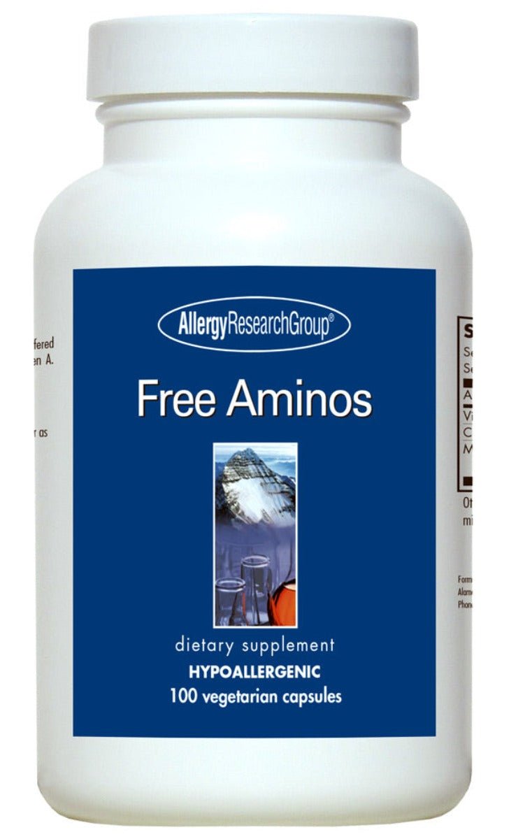 A bottle with the lable free aminos