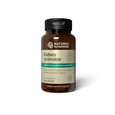 A supplement bottle with the label Kidney Activator