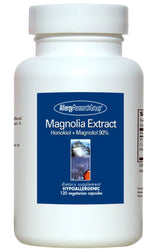 A supplement bottle with the lable Magnolia Extract 