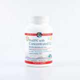 A Supplement container with the name ProEHA with Concentrated GLA by Nordic Naturals.